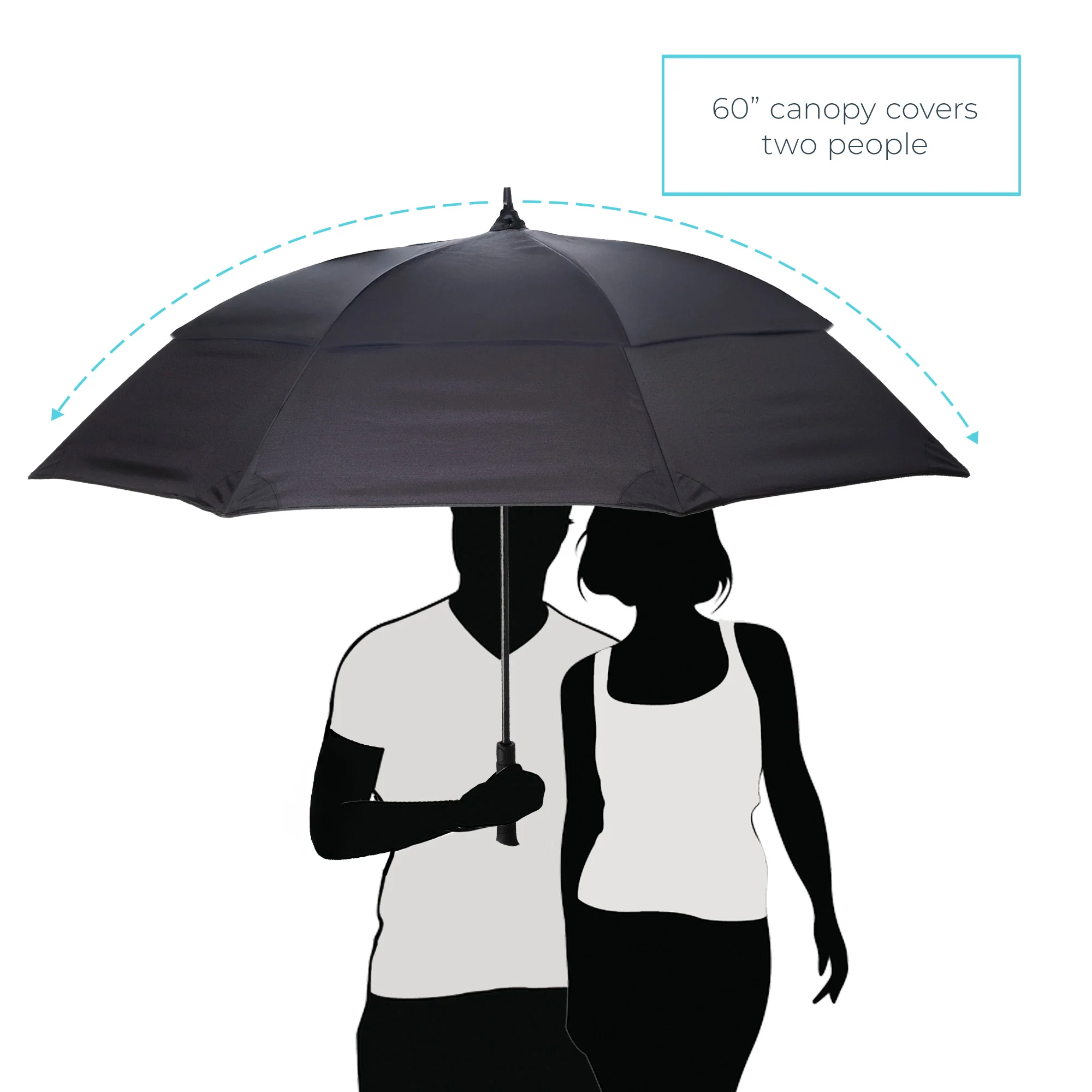 Premium Golf Size Spectator Umbrella with Tipless Ends - Image 5