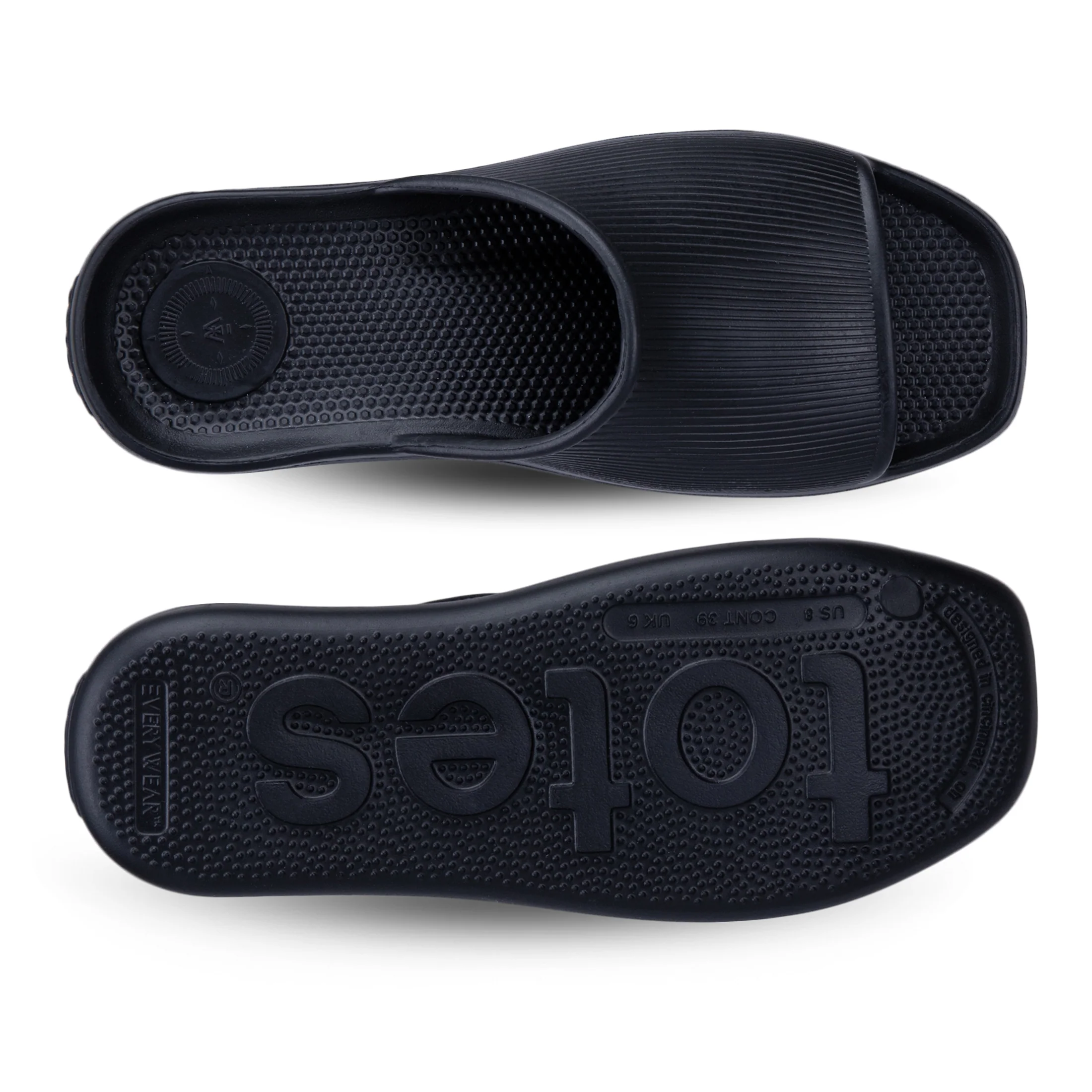 Women's Ribbed Platform Slide - Image 3