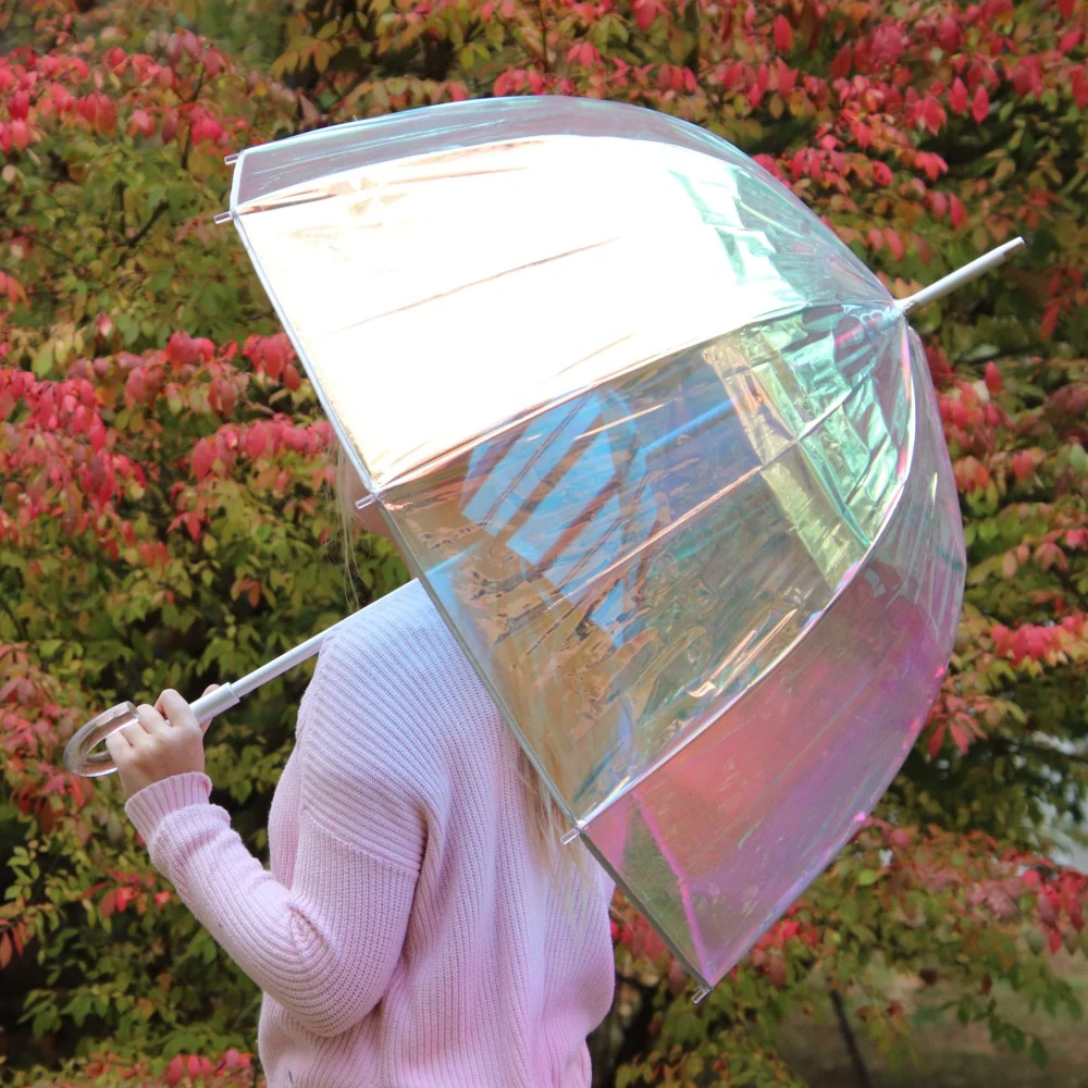 Clear Bubble Umbrella with Clear Acrylic Handle - Image 12