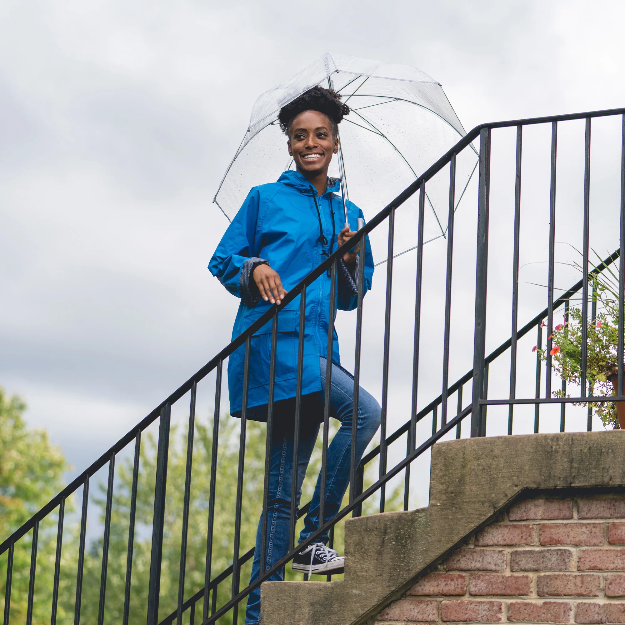 Clear Bubble Umbrella with Clear Acrylic Handle - Image 18