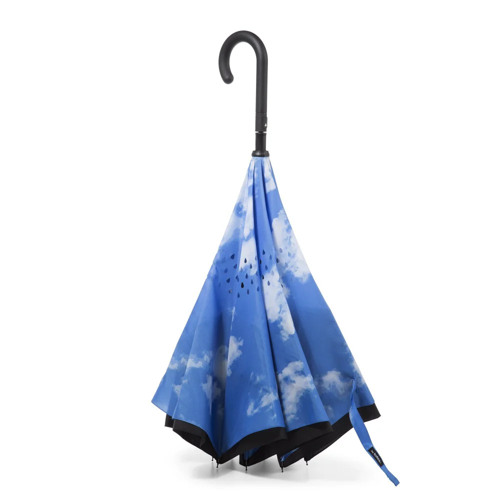 Stick Reverse-Close Umbrella with Under-Canopy Print - Image 20