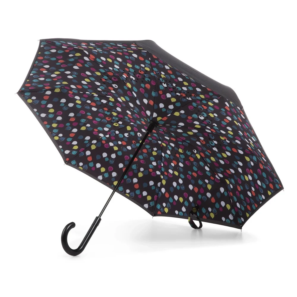 Stick Reverse-Close Umbrella with Under-Canopy Print - Image 35