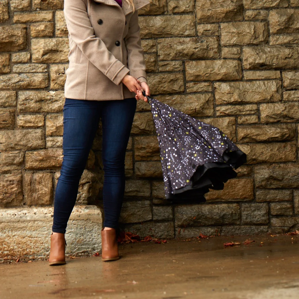 Stick Reverse-Close Umbrella with Under-Canopy Print - Image 54