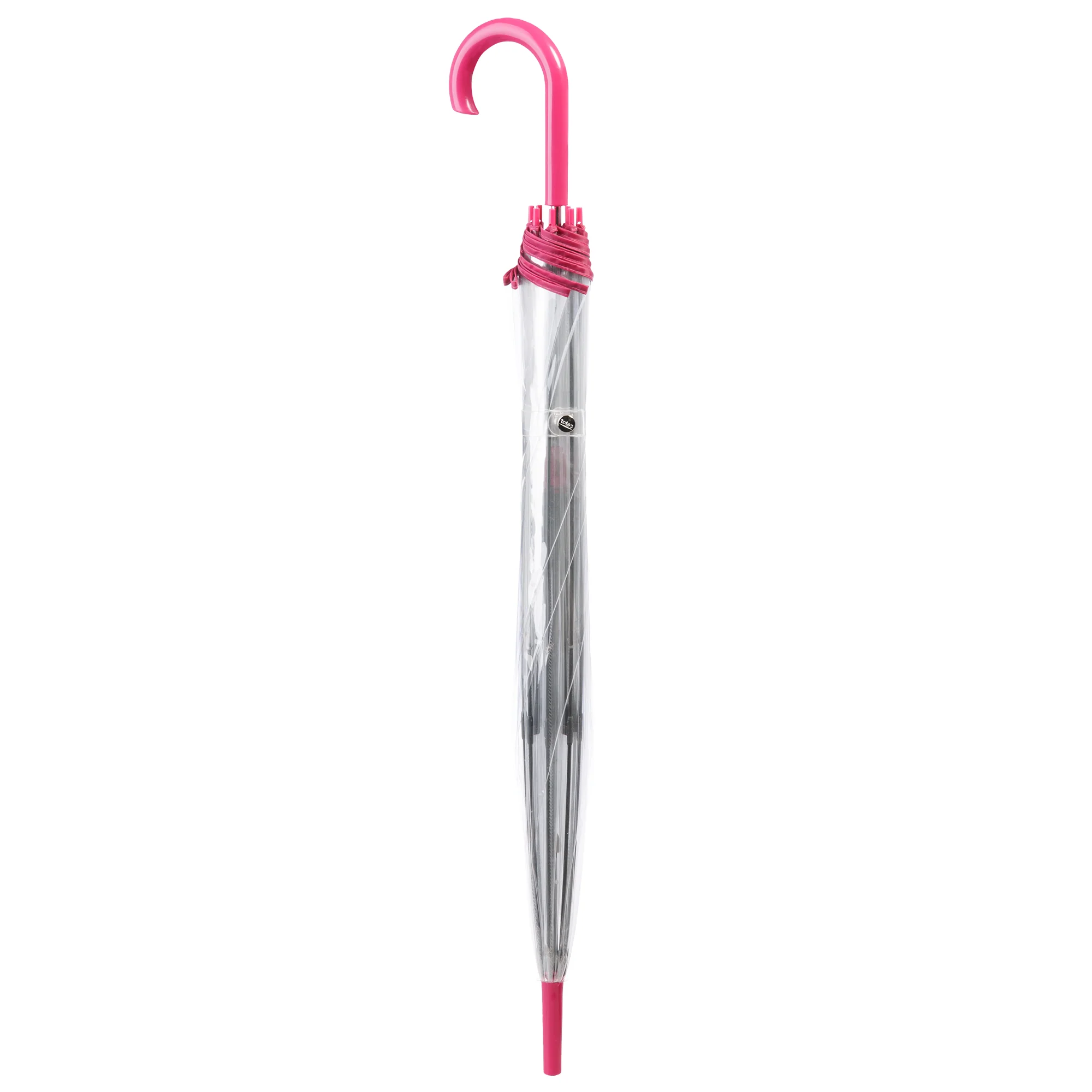 Clear Bubble Umbrella with Colorful Accents - Image 8