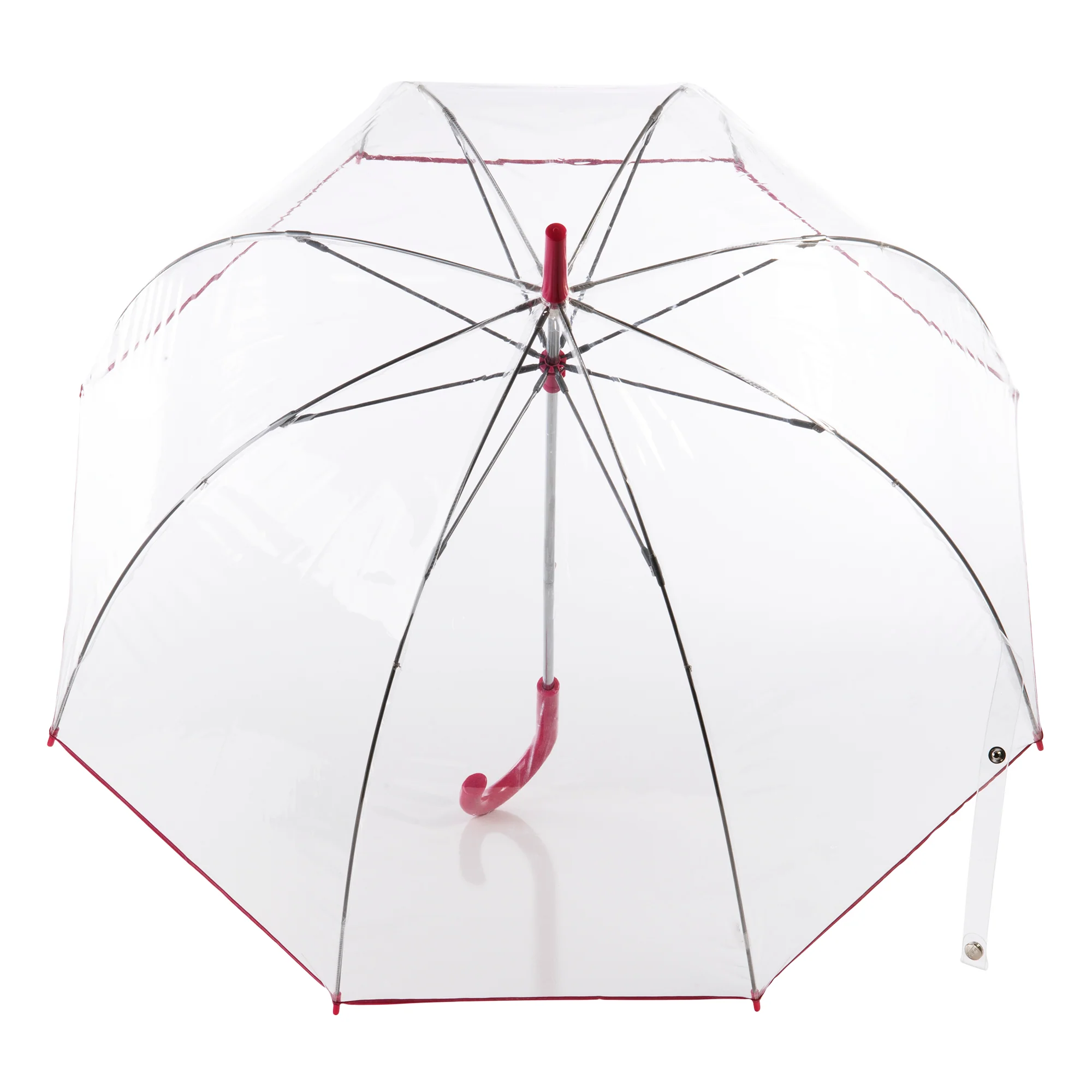 Clear Bubble Umbrella with Colorful Accents - Image 9