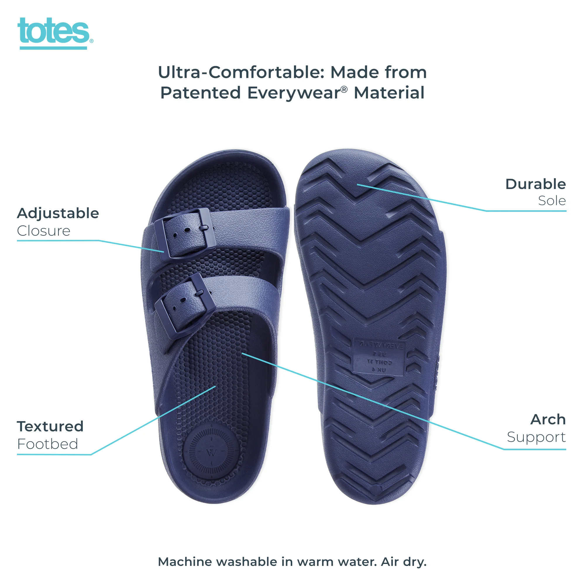 Women's Adjustable Double Buckle Slide - Image 70