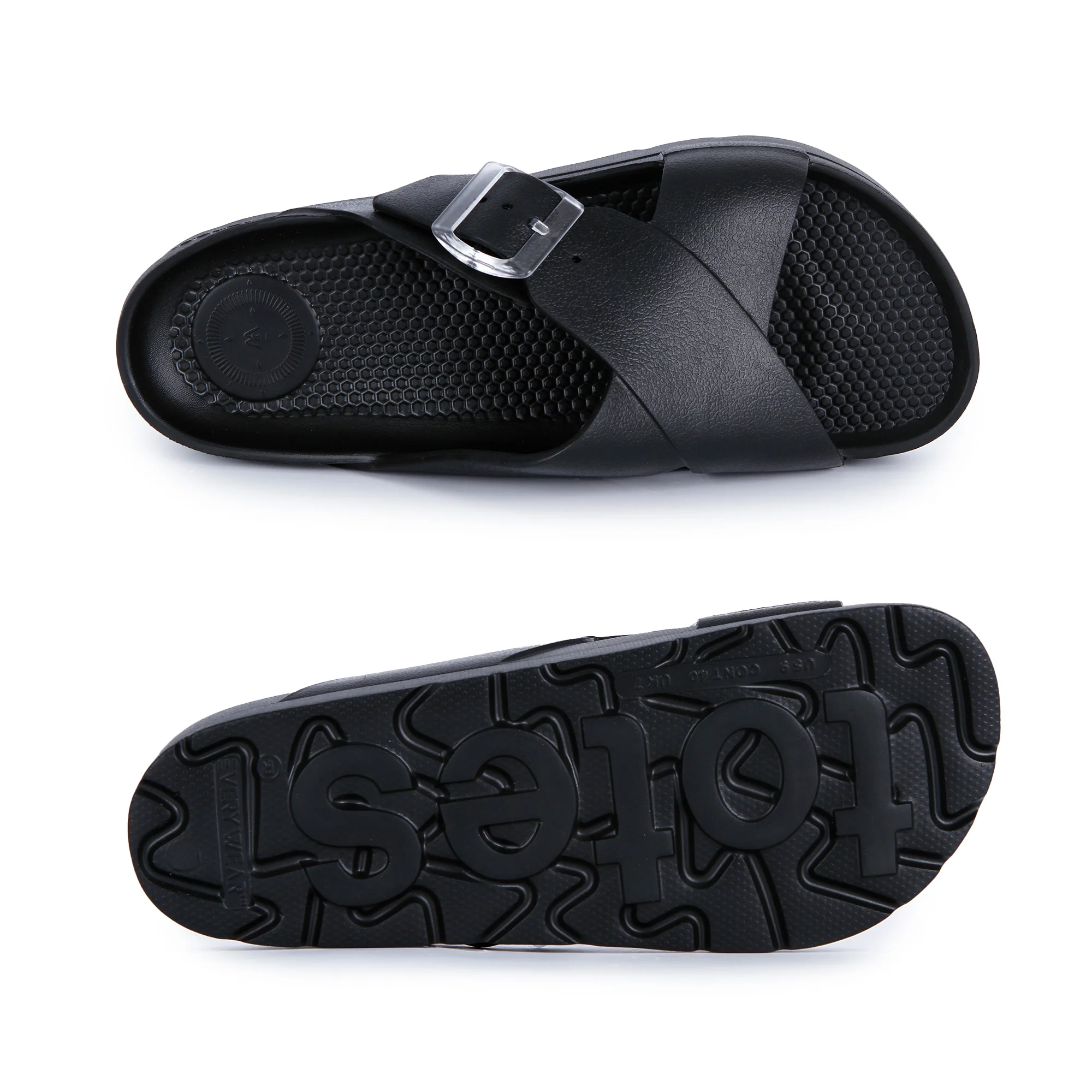 Womens Cross Buckle Slide - Image 15