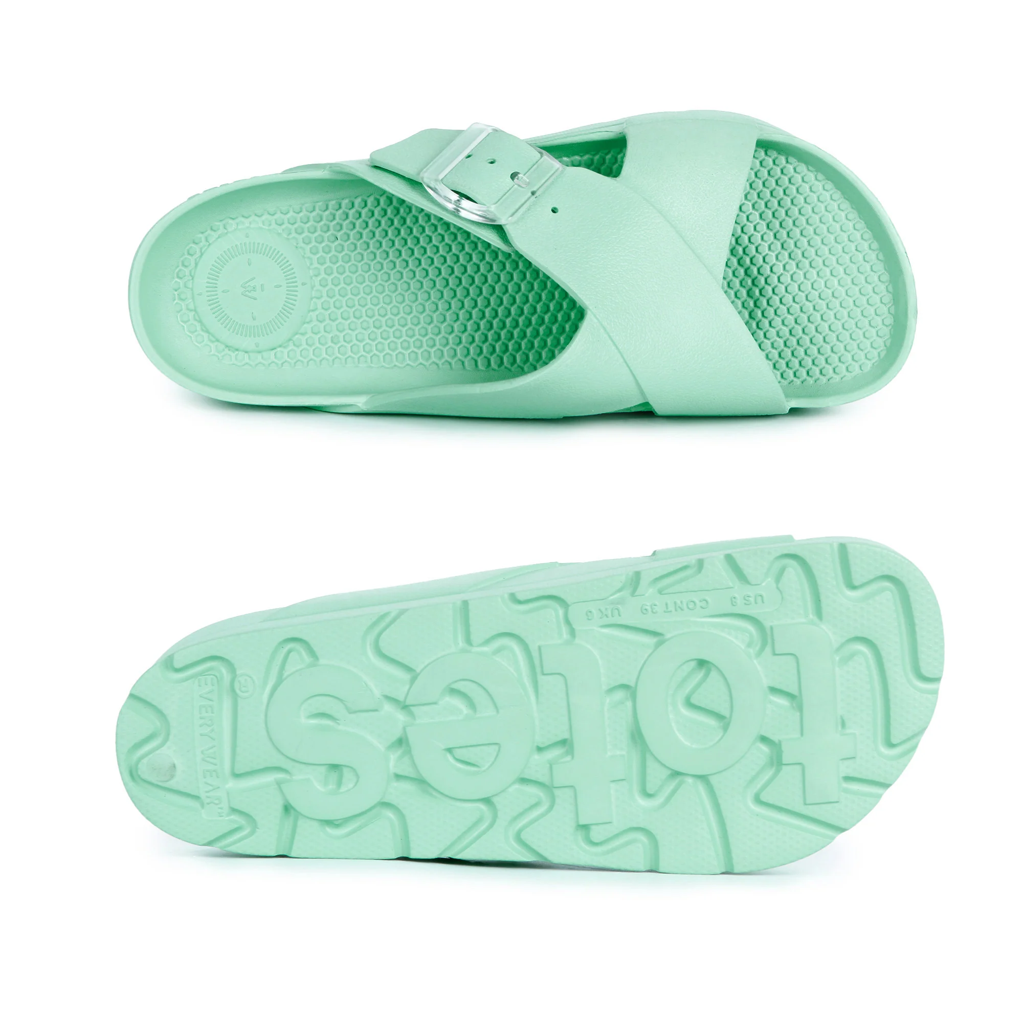 Womens Cross Buckle Slide - Image 3