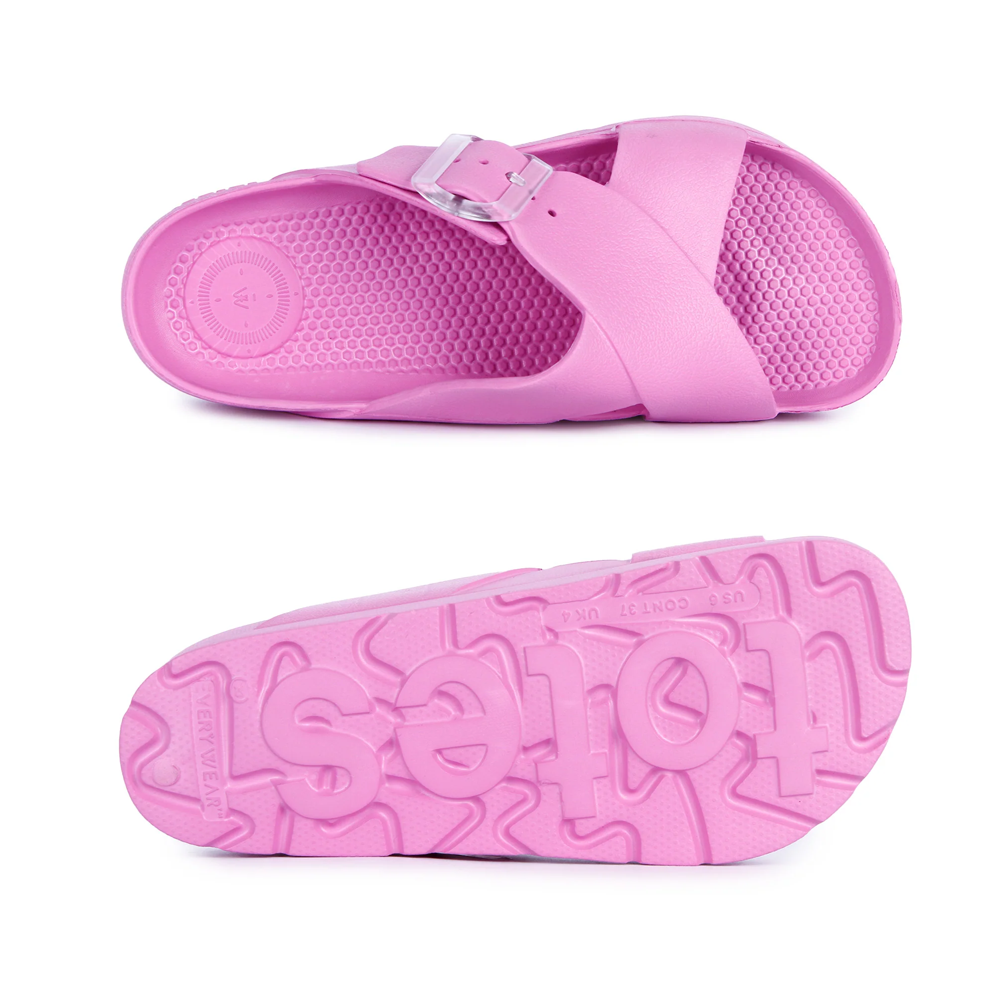 Womens Cross Buckle Slide - Image 9