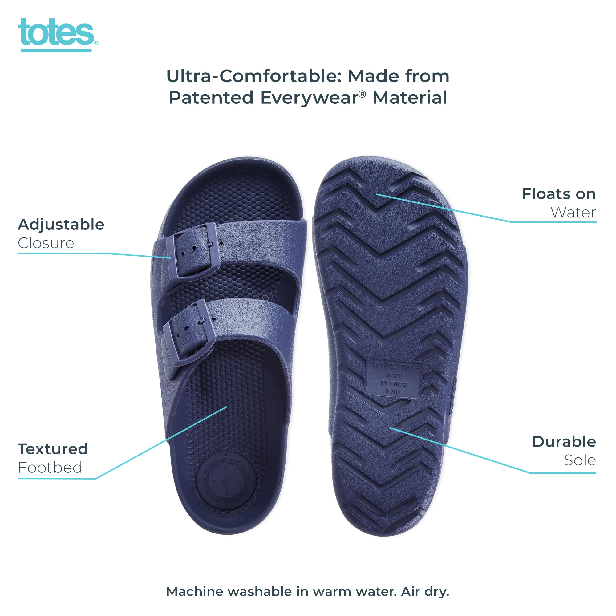 Men's Adjustable Double Buckle Slide Sandal - Image 6